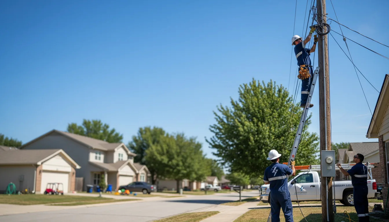 Residential electrician providing installation services in Wells Bridge, NY